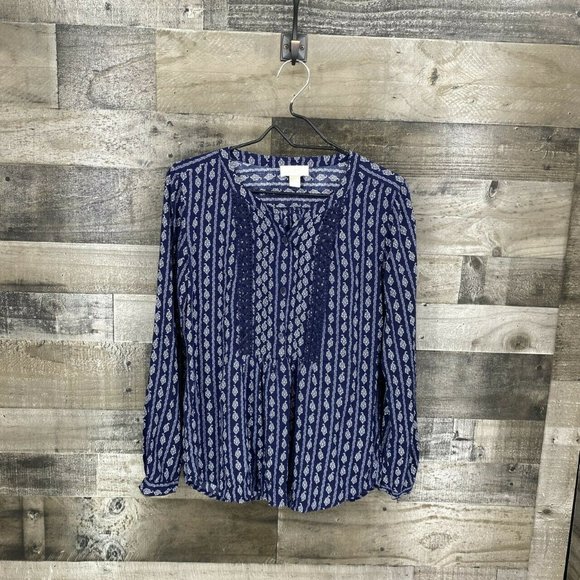 LOFT Tops - Ann Taylor Loft Long Sleeve Peasant Blouse Size S